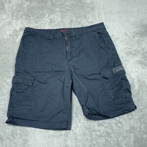 Unionbay Mens Cargo Shorts Size 34 Blue Casual Utility a0120